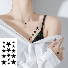 Load image into Gallery viewer, Elegant Black Music Notes Waterproof Sticker Tattoos Temporary Chest Shoulder Tattoos For Men Women
