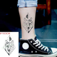 Load image into Gallery viewer, Elegant Black Waterproof Temporary Tattoo Stickers Moon Hill Modern Body Art Stickers Hand Foot High Quality For Womens
