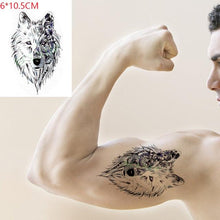 Load image into Gallery viewer, Elegant Black Waterproof Temporary Tattoo Stickers Moon Hill Modern Body Art Stickers Hand Foot High Quality For Womens
