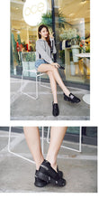 Load image into Gallery viewer, Elegant Black Women Slip-On Casual Thicken Sneakers Soft Soled Slip On Walking Shoes Lightweight Casual Running Sneakers  Flats Casual Walking Espadrilles For Women
