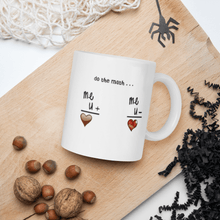 Load image into Gallery viewer, Elegant Ceramic Mug Cup " Lets Do Math's " Cute Novelty Mug Cup Tea Cup Valentine's Day Mug Funny Coffee Mug Gift for Lovers Valentines Day for Husband, Boyfriend, Wife, Girlfriend, Cute Gifts for Loved Ones

