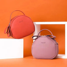 Load image into Gallery viewer, Elegant Cute Geometrical Women Handbag Soft PU Leather Women's Crossbody Messenger Bags Round Ladies Shoulder Bag
