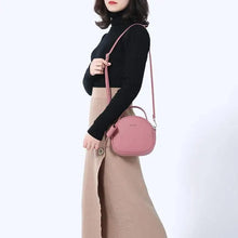 Load image into Gallery viewer, Elegant Cute Geometrical Women Handbag Soft PU Leather Women's Crossbody Messenger Bags Round Ladies Shoulder Bag
