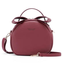 Load image into Gallery viewer, Elegant Cute Geometrical Women Handbag Soft PU Leather Women's Crossbody Messenger Bags Round Ladies Shoulder Bag
