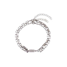 Load image into Gallery viewer, Elegant Heart Shaped Magnet Bracelet For Couples Stainless Steel Magnetic Couple Bracelets Long Distance Touch Bracelets Magnetic Heart Matching Bracelets Stainless Steel Adjustable Chain Bracelet Set Gift
