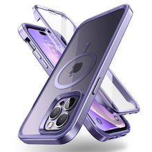 Load image into Gallery viewer, Elegant iPhone 14 Pro Max Case 6.7" Strong Edges Slim Frame Clear Protective Case with Built-in Screen Protector Compatible Shockproof Thin Clear Case Luxury Case For Smartphone
