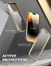 Load image into Gallery viewer, Elegant iPhone 14 Pro Max Case 6.7" Strong Edges Slim Frame Clear Protective Case with Built-in Screen Protector Compatible Shockproof Thin Clear Case Luxury Case For Smartphone
