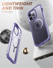 Load image into Gallery viewer, Elegant iPhone 14 Pro Max Case 6.7" Strong Edges Slim Frame Clear Protective Case with Built-in Screen Protector Compatible Shockproof Thin Clear Case Luxury Case For Smartphone
