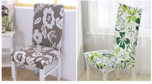 Load image into Gallery viewer, Elegant Kitchen Chair Covers Stretch Seat Covers For Chairs Slipcover Chair house chaise Furniture Covers Gray Chair cover Washable Anti dust Seat Slipcover Protector for Hotel Office Ceremony Banquet Wedding Party
