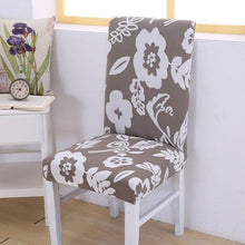 Load image into Gallery viewer, Elegant Kitchen Chair Covers Stretch Seat Covers For Chairs Slipcover Chair house chaise Furniture Covers Gray Chair cover Washable Anti dust Seat Slipcover Protector for Hotel Office Ceremony Banquet Wedding Party
