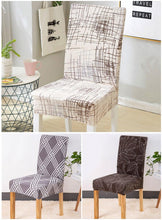 Load image into Gallery viewer, Elegant Kitchen Chair Covers Stretch Seat Covers For Chairs Slipcover Chair house chaise Furniture Covers Gray Chair cover Washable Anti dust Seat Slipcover Protector for Hotel Office Ceremony Banquet Wedding Party
