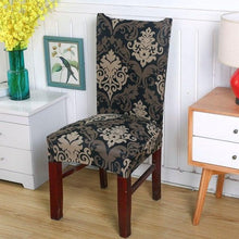 Load image into Gallery viewer, Elegant Kitchen Chair Covers Stretch Seat Covers For Chairs Slipcover Chair house chaise Furniture Covers Gray Chair cover Washable Anti dust Seat Slipcover Protector for Hotel Office Ceremony Banquet Wedding Party
