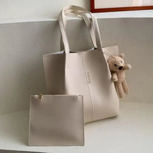 Load image into Gallery viewer, Elegant Ladies 2 piece set / suit Handbag Composite Bag Set Ladies Handbag Large Shoulder Bag Purse Bag Handbag For Females
