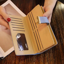 Load image into Gallery viewer, Elegant Leaf Zipper PU Leather Women Wallet Retro Card Holder Modern Design Wallet Excellent Gift

