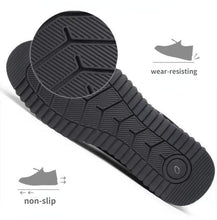Load image into Gallery viewer, Elegant Leather Mens Luxury Casual Slip On Black Driving Fashion Sneakers Casual Walking Shoes Lightweight Anti-Slip Low Top Breathable Leather Mens Business Sneakers

