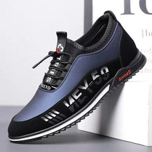 Load image into Gallery viewer, Elegant Leather Mens Luxury Casual Slip On Black Driving Fashion Sneakers Casual Walking Shoes Lightweight Anti-Slip Low Top Breathable Leather Mens Business Sneakers
