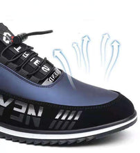 Load image into Gallery viewer, Elegant Leather Mens Luxury Casual Slip On Black Driving Fashion Sneakers Casual Walking Shoes Lightweight Anti-Slip Low Top Breathable Leather Mens Business Sneakers
