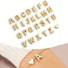 Load image into Gallery viewer, Elegant Love Heart Charm Bracelet - Delicate Minimalist Link Chain
