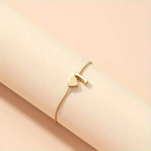 Load image into Gallery viewer, Elegant Love Heart Charm Bracelet - Delicate Minimalist Link Chain
