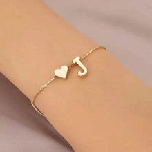 Load image into Gallery viewer, Elegant Love Heart Charm Bracelet - Delicate Minimalist Link Chain
