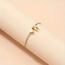 Load image into Gallery viewer, Elegant Love Heart Charm Bracelet - Delicate Minimalist Link Chain
