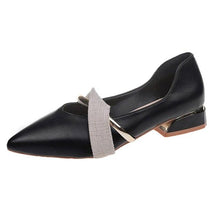 Load image into Gallery viewer, Elegant Low Heel Women Summer Pointed-Toe Slippers Slip On Office Shoes Luxury Women Slip On Comfortable Pointed Toe Womens Loafers Backless Low Heel Slide Slippers
