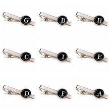 Load image into Gallery viewer, Elegant Men Fashion 26 Alphabet Letters Tie Clips Letter Tie Clip Men's Fashion Tie Pin Buckle Clip Tie Decoration Suit Accessories  Name Letters Jewelry Men Necktie Clip Pin Suit Accessories Classic Initials Alphabet A-Z Tie Clips
