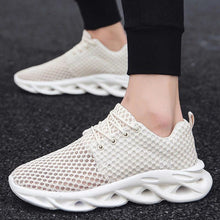 Load image into Gallery viewer, Elegant Modern Mens Sneakers Platform Shoes White Trainers Casual Breathable Mesh Men Women Running Shoes Breathable Walking Sneakers Lightweight Athletic Tennis Casual Sport Sneakers
