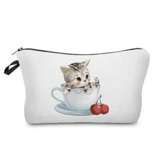 Load image into Gallery viewer, Elegant Multicolor Printed Large Capacity Pencil Case For Students Cute Cartoon Theme Stationary Cosmetic Bag
