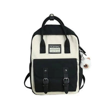 Load image into Gallery viewer, Elegant Nylon Candy Color Waterproof School Bags for Teenagers Girls And Women Nice Patchwork On Backpack For Female
