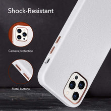 Load image into Gallery viewer, Elegant Phone Protection Back Cover Designed for iPhone 12 Pro Max Case Leather Cover for iPhone 12 mini 12 Pro Max Genuine Leather Case for iPhone 12 12Pro Luxury Black Phone Case For Businessman
