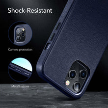 Load image into Gallery viewer, Elegant Phone Protection Back Cover Designed for iPhone 12 Pro Max Case Leather Cover for iPhone 12 mini 12 Pro Max Genuine Leather Case for iPhone 12 12Pro Luxury Black Phone Case For Businessman
