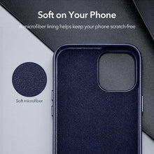 Load image into Gallery viewer, Elegant Phone Protection Back Cover Designed for iPhone 12 Pro Max Case Leather Cover for iPhone 12 mini 12 Pro Max Genuine Leather Case for iPhone 12 12Pro Luxury Black Phone Case For Businessman
