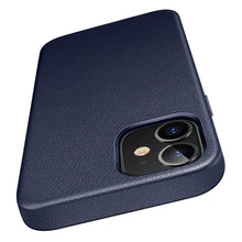 Load image into Gallery viewer, Elegant Phone Protection Back Cover Designed for iPhone 12 Pro Max Case Leather Cover for iPhone 12 mini 12 Pro Max Genuine Leather Case for iPhone 12 12Pro Luxury Black Phone Case For Businessman
