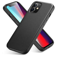 Load image into Gallery viewer, Elegant Phone Protection Back Cover Designed for iPhone 12 Pro Max Case Leather Cover for iPhone 12 mini 12 Pro Max Genuine Leather Case for iPhone 12 12Pro Luxury Black Phone Case For Businessman
