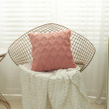 Load image into Gallery viewer, Elegant Plush Pillow Cover Geometric Soft Plush Short Wool Velvet Decorative Throw Pillow Covers Luxury Style Cushion Case Pillow Decorative Throw Pillow Case Soft Cozy Bed Cushion Cover Faux Fur Home Decor

