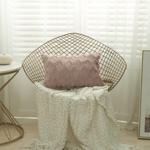 Load image into Gallery viewer, Elegant Plush Pillow Cover Geometric Soft Plush Short Wool Velvet Decorative Throw Pillow Covers Luxury Style Cushion Case Pillow Decorative Throw Pillow Case Soft Cozy Bed Cushion Cover Faux Fur Home Decor
