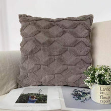 Load image into Gallery viewer, Elegant Plush Pillow Cover Geometric Soft Plush Short Wool Velvet Decorative Throw Pillow Covers Luxury Style Cushion Case Pillow Decorative Throw Pillow Case Soft Cozy Bed Cushion Cover Faux Fur Home Decor
