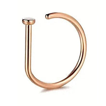 Load image into Gallery viewer, Elegant Punk-Style Stainless Steel Nose Rings - Clip-On Non-Piercing Design
