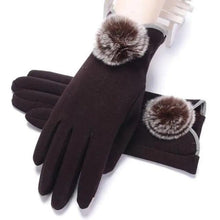 Load image into Gallery viewer, Elegant Red Autumn Full Finger Warm Women Gloves Classic Soft Comfortable Winter One Size Gloves For Women
