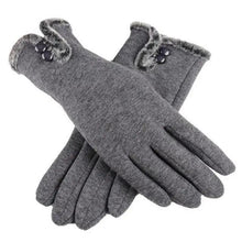Load image into Gallery viewer, Elegant Red Autumn Full Finger Warm Women Gloves Classic Soft Comfortable Winter One Size Gloves For Women
