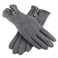 Load image into Gallery viewer, Elegant Red Autumn Full Finger Warm Women Gloves Classic Soft Comfortable Winter One Size Gloves For Women
