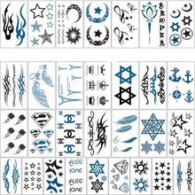 Load image into Gallery viewer, Elegant Sketches Black Flowers Body Tattoo Waterproof Temporary 3D Flowers Luxury Design For Womens

