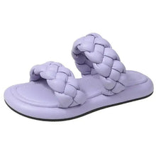 Load image into Gallery viewer, Elegant Solid Sandals Comfortable Women Summer Collection - Narrow Band Platform Cute Sandals Slippers Outfit indoor outdoor
