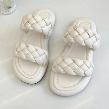 Load image into Gallery viewer, Elegant Solid Sandals Comfortable Women Summer Collection - Narrow Band Platform Cute Sandals Slippers Outfit indoor outdoor
