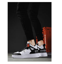 Load image into Gallery viewer, Elegant Sport Men's Sneaker Trend High Top Platform Shoes Spring Vulcanized Shoes Leather Casual Sport Fashion Flat Low Top Sneaker Lace-up Modern Design
