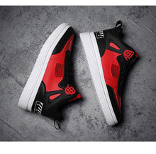 Load image into Gallery viewer, Elegant Sport Men's Sneaker Trend High Top Platform Shoes Spring Vulcanized Shoes Leather Casual Sport Fashion Flat Low Top Sneaker Lace-up Modern Design
