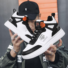 Load image into Gallery viewer, Elegant Sport Men's Sneaker Trend High Top Platform Shoes Spring Vulcanized Shoes Leather Casual Sport Fashion Flat Low Top Sneaker Lace-up Modern Design
