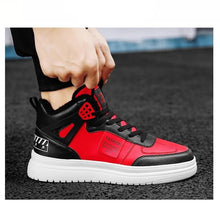 Load image into Gallery viewer, Elegant Sport Men's Sneaker Trend High Top Platform Shoes Spring Vulcanized Shoes Leather Casual Sport Fashion Flat Low Top Sneaker Lace-up Modern Design
