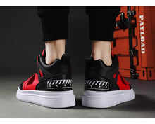Load image into Gallery viewer, Elegant Sport Men's Sneaker Trend High Top Platform Shoes Spring Vulcanized Shoes Leather Casual Sport Fashion Flat Low Top Sneaker Lace-up Modern Design
